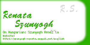 renata szunyogh business card